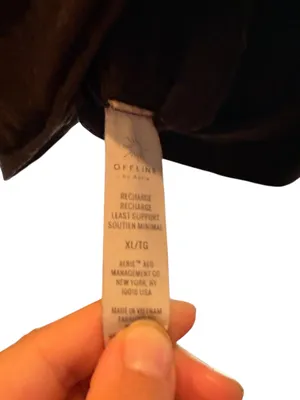 Aerie OFFLINE Black Tank top workout thumbnail 7