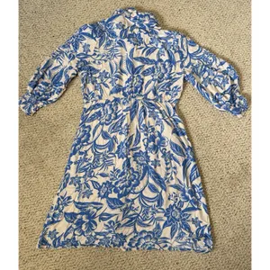 Cabi Athena Dress Blue Floral Coastal‎ Grandmillennial Topper Shirtdress XS thumbnail 6