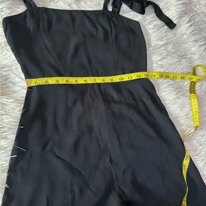 Reformation Black Women’s Adjustable Tie Straps Sleeveless Crop Jumpsuit Size 0 thumbnail 11