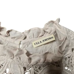 Ulla‎ Johnson Aimee Lace Yoke Linen Blouse Size 6 thumbnail 5