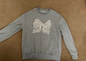 SheIn Coquette Bow Crewneck thumbnail 1