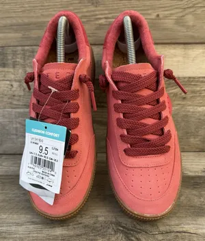 Reef Lay Day Seas Womens 9.5 Red Duo Suede Sneakers CJ7204 New thumbnail 1