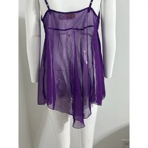 Victoria’s Secret Gold Label Vintage Purple Babydoll Nightie Women’s Size M 90s thumbnail 7