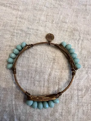 Bourbon and Bowties Turquoise Beaded Bracelet thumbnail 4