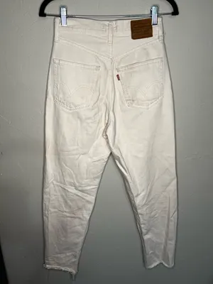 Levis Quality Premium High Loose Tapered Light Pink‎ Denim Jeans thumbnail 9
