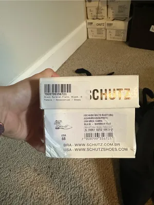 NWT Schutz Barbrah suede wrap ankle flats black 6 thumbnail 4