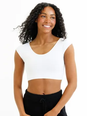 DownEast Basics Demi Tee White Size XS (2-Pack) thumbnail 2