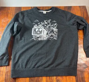 District Little‎ Machine Beer Denver Colorado Robot Sweatshirt Charcoal 2XL thumbnail 1