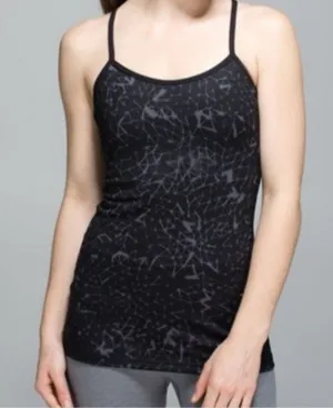 Lululemon Power Y Tank Luon Star Crushed Coal Black Size 6 thumbnail 1