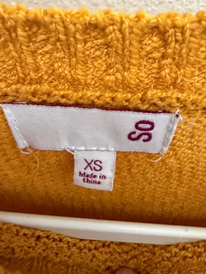 Mustard yellow striped top Size XS thumbnail 2