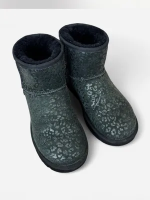 Ugg Classic Mini Snow Leopard Black 7 thumbnail 5