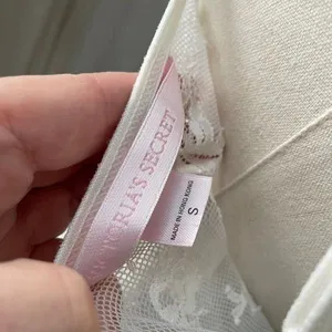 Victoria's Secret stretchy sheer lace chemise ivory Small thumbnail 9