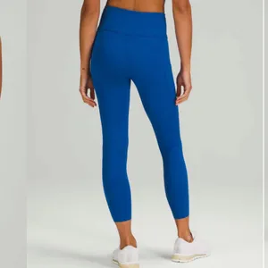 Lululemon Fast and Free High Rise Tight 25" Nulux Symphony Blue Leggings 18 thumbnail 6