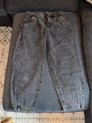 Zara Black Barrel Jeans thumbnail 1
