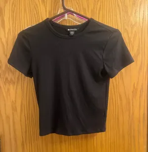 Athleta Black Short Sleeve Crewneck Tee thumbnail 1