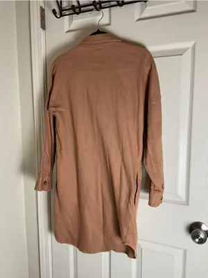 The Drop Spreadfashion Long Sleeve Twill Utility Shacket Dress thumbnail 7