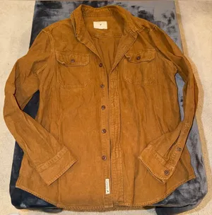 American Eagle Corduroy Button-Down Shirt Size Large thumbnail 1