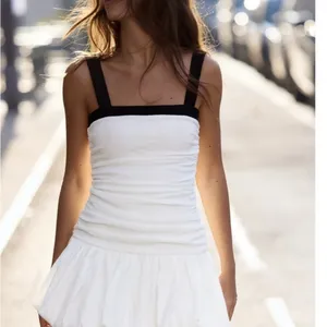 Zara White and Black Mini bubble Dress thumbnail 5