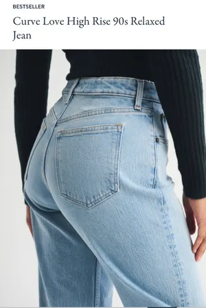 Abercrombie & Fitch "Curve Love" High Rise '90s Relaxed jean thumbnail 3