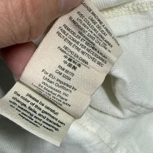 We The Free‎ Free People Ivory Cotton Muscle Tank Top Exposed Seams Large thumbnail 7