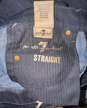 7 for All mankind Jeans Straight Size 28 Hemmed Bin P11 thumbnail 7