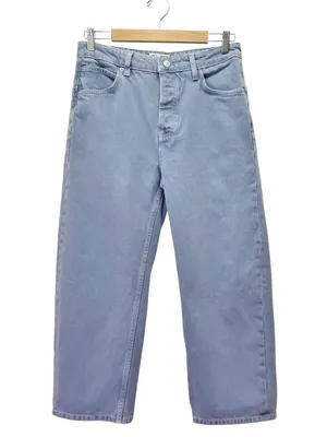 Free People We The Free Deep Trance Dropped Barrel Jeans Size 27 Ocean Blue Wash thumbnail 2