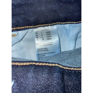 American‎ Eagle Skinny Jeans Womens 6 Short Blue Super Stretch Denim Denim thumbnail 3