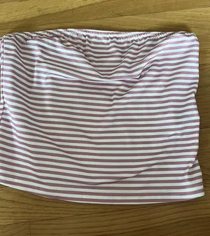 Stripped Colorful Tube Top Pink Size L thumbnail 1