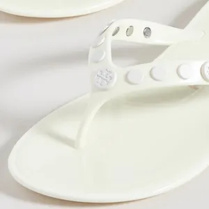NIB Tory Burch Studded Jelly Thongs thumbnail 3