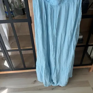 Anthropologie The Marisol Smocked Gauze Maxi Dress Celandine strapless muslin thumbnail 7