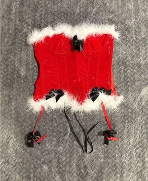 Santa baby corset Red Size M thumbnail 1
