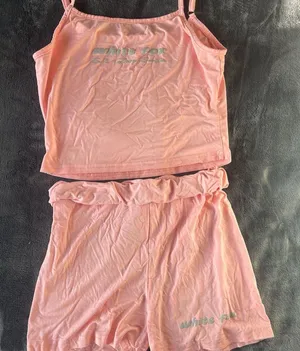 White Fox Boutique Pink Pajama Set thumbnail 1