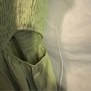 Asymmetrical Ruched Green Sundress for Weddings thumbnail 4