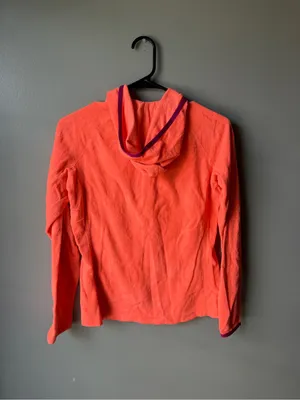 The North Face Orange Hooded Full Zip Fleece thumbnail 5