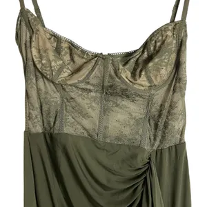 Katie May Willow Olive Green Lace Bustier Maxi Formal Gown Dress Sz XL thumbnail 8