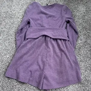 Urban Outfitters Purple Ribbed Romper thumbnail 3
