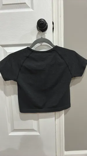 Athletic Cropped Top Black Size XS thumbnail 2