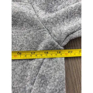 Eddie Bauer Women’s Fleece Pullover Medium Gray Snap Neck Sweater thumbnail 3