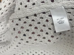Maurices cream open knit button up cardigan size 1X thumbnail 5