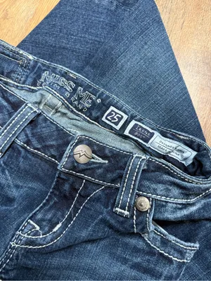 Miss Me Dark Blue Bootcut Jeans with Flap Back Pockets thumbnail 5