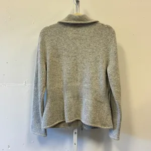 Alexandra Bartlett Angora Lambswool Blend Mohair Zip Front Cardigan Sweater Lg thumbnail 2
