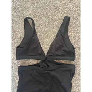 Aerie Black One Piece Swim Suit - Medium thumbnail 4