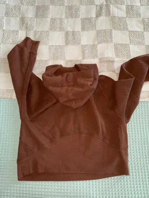 Lululemon Scuba Oversized Half-Zip Hoodie Roasted Brown‎ XS/S thumbnail 4