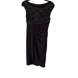 Dressbarn Y2k Dress Women's Size 6 Gray Lace‎ & Sequin Party Going Out thumbnail 2