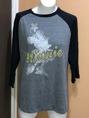 Disney Parks Minnie Mouse gray T-shirt thumbnail 1