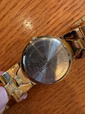 Adrienne Vittadini Club A Gold Tone Crystal Accent Bracelet Watch Vintage Style thumbnail 4