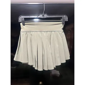 Aerie OFFLINE Real Me Pleated Preppy Tennis Skirt Skort Olive Green Size XS thumbnail 3