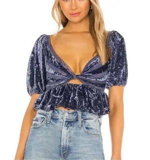 Free people velvet twist top thumbnail 11