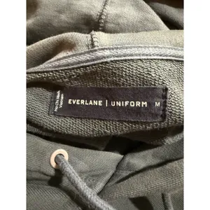 EVERLANE Green Cotton Pullover Hoodie Sweatshirt Women's Size M split at‎ side thumbnail 3