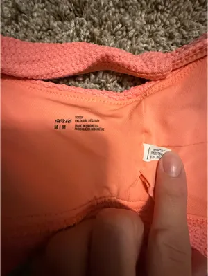 Aerie Waffle Banded Wide Strap Scoop Bikini Top thumbnail 3